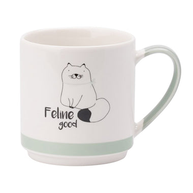 The English Tableware Company Playful Pets Stacking Mugs - Cats